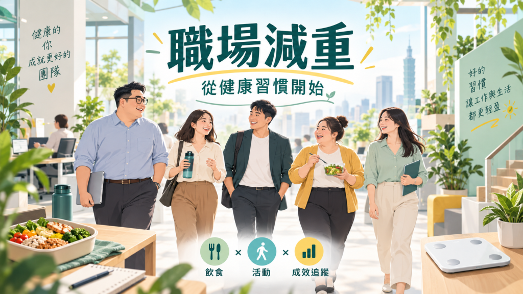 職場減重：同事一起步行，搭配健康餐食與成效追蹤，從健康習慣開始