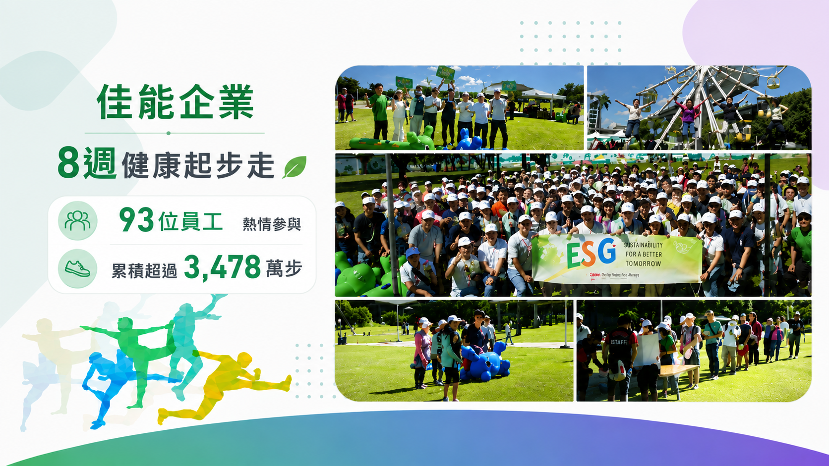 佳能企業8週Walkii健康起步走活動，93位員工累積超過3478萬步