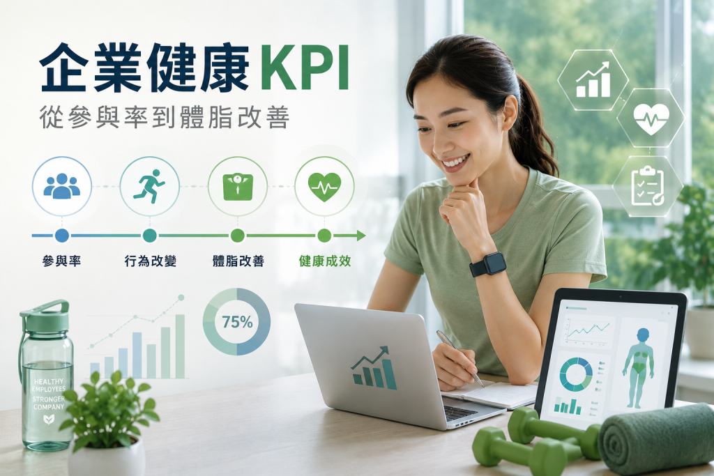 企業健康 KPI 從參與率、行為改變到體脂與健康成效的完整架構