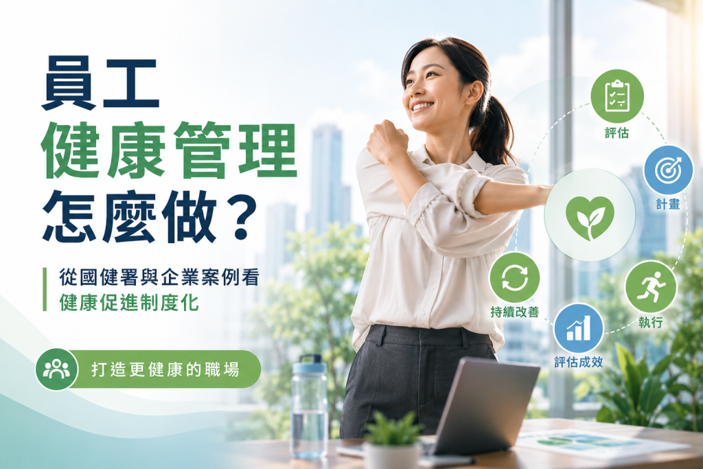 員工健康管理五步驟，從需求評估、健康計畫到成效追蹤與持續改善