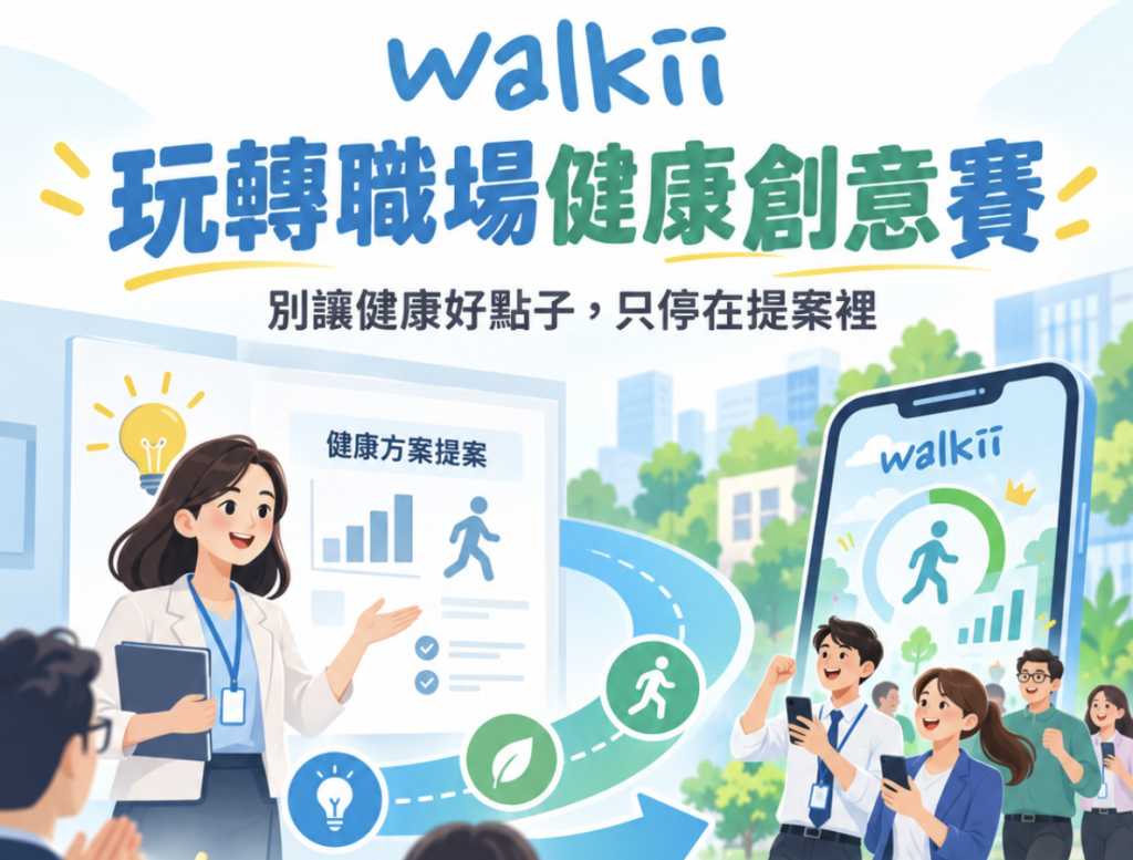 2026 Walkii玩轉職場健康創意賽企業健康促進遊戲化活動
